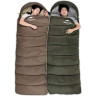 Спальный мешок NATUREHIKE U SERIES U350 двойной хлопок осень-зима молния слева Brown 6927595767221BL
